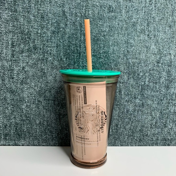 Starbucks Other - Starbucks Peach Glass Tumbler